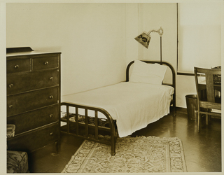 View of a student&#39;s bedroom, 1928