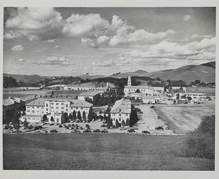 View of Moraga campus facing north, 1949