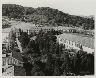 Southwest view from the chapel tower, 1955