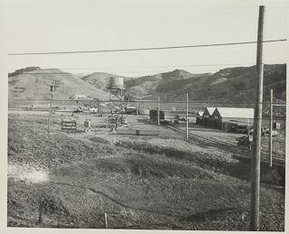 The Saint Mary&#39;s College Moraga Campus site viewed from the railroad station, 1927