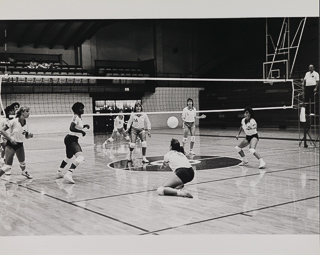 Women&#39;s volleyball game, 1985 - 1990