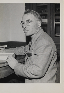 Portrait of Business Administration professor Stan White, 1970