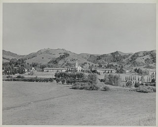 View of Moraga campus facing southeast, 1960