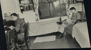 Two students in a Residence Hall room, May 19, 1951