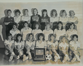 Saint Mary&#39;s College women&#39;s soccer team National Association of Intercollegiate Athletics (NAIA) Championship Team Photo, 1984