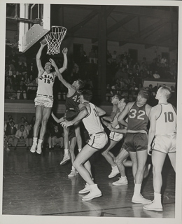 Saint Mary&#39;s versus UC Davis basketball game, December 7, 1956