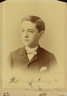 Portrait of young William J. Deeney, 1890