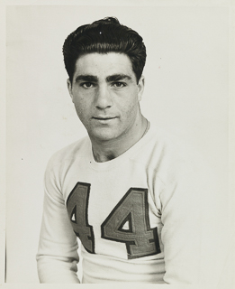 Alumnus Tony Compagno, member of the football team, 1942