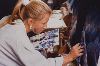 Student painting, 1990