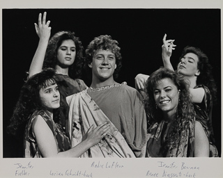 Cast members from the production of Euripedes&#39; The Bacchae, October 1989