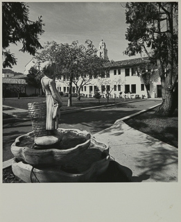 Statue near the Brothers&#39; residence, undated