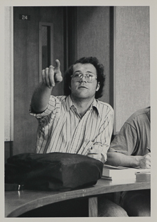 William Cahill during a seminar, undated