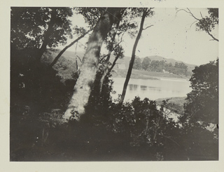 View of the dam on Lake Lasalle, 1928