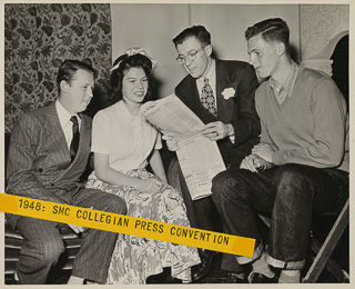 Students participating in the Western Catholic High Schools Press Convention, April 17, 1948