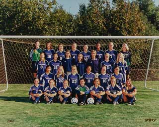 Saint Mary&#39;s College women&#39;s soccer team photo, 2002